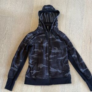 Athleta Gray Camouflage Jacket